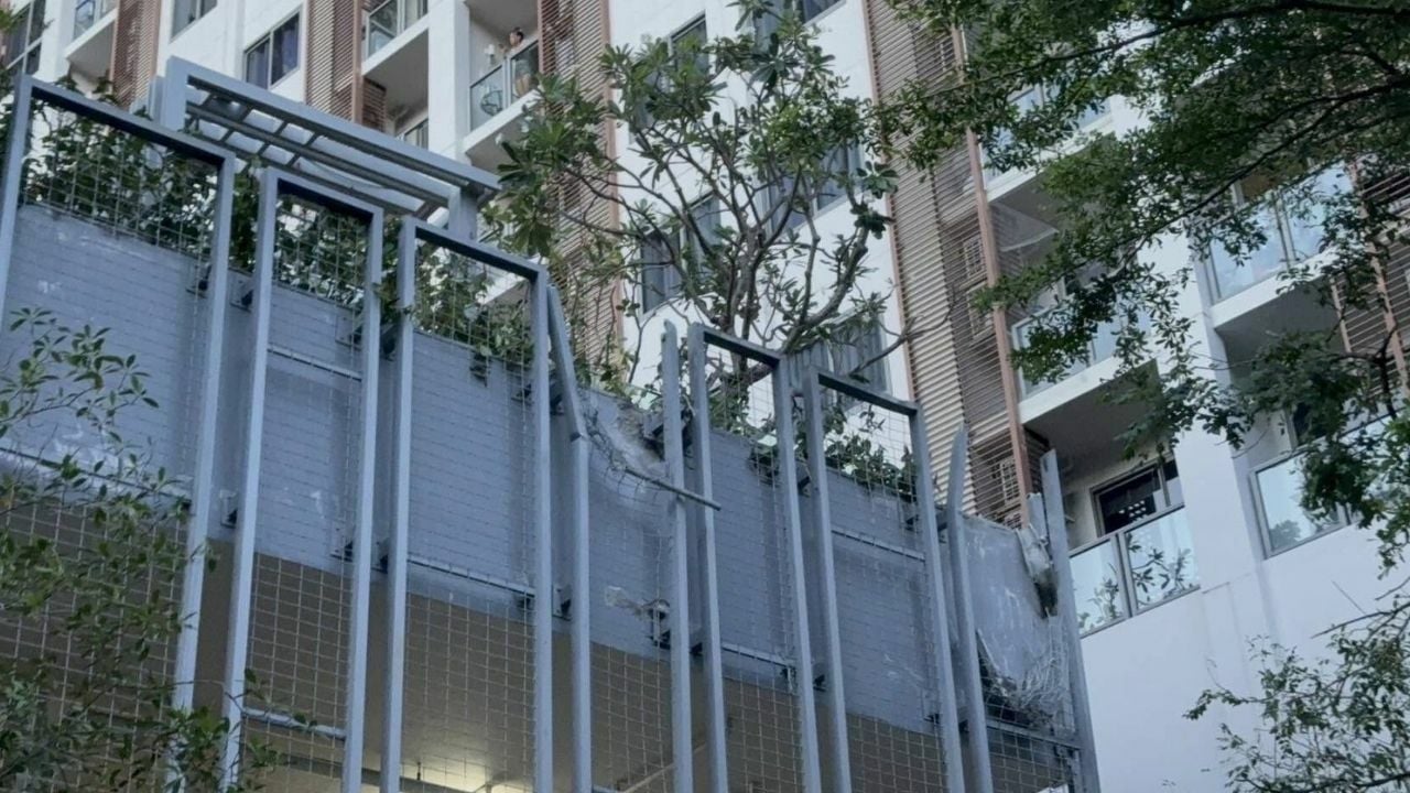 Concrete falls Pattaya condo