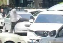 Pattaya wrong-way driver damages car, claims police ties