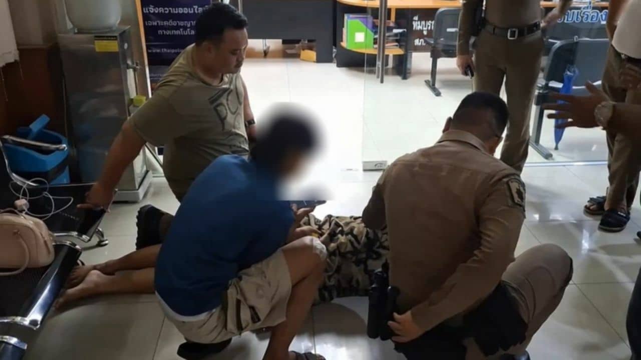 Thai woman suffers electric shock