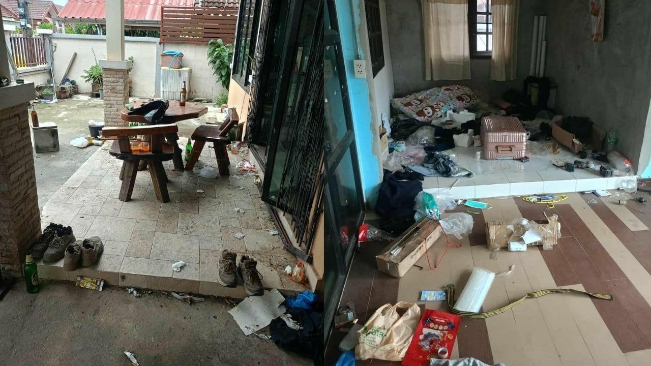 Chinese nationals left house dirty and escape payment