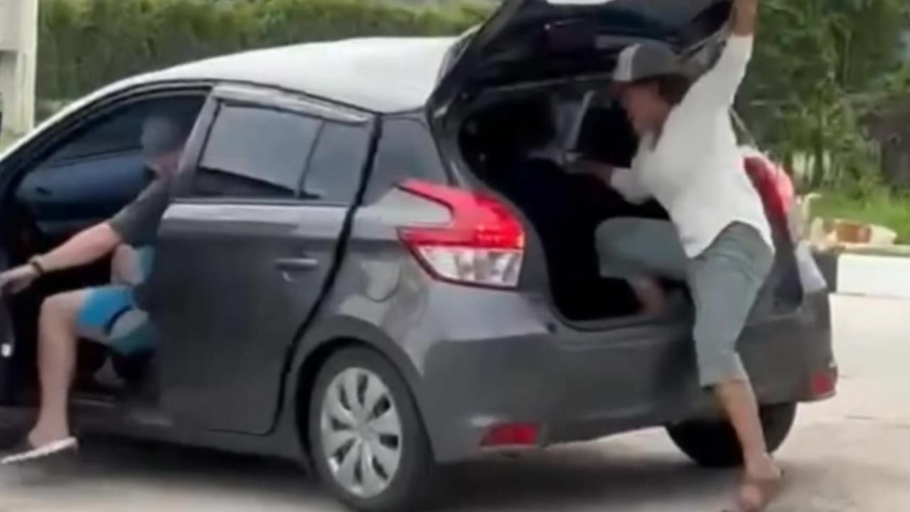 Phuket driver forces wife into boot to make room for tourists