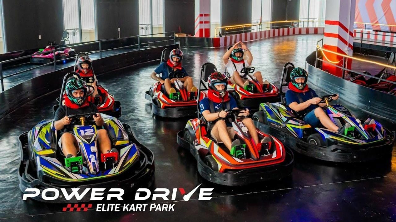 Go-Kart racing at Jungceylon Phuket, a shopping mall in Patong
