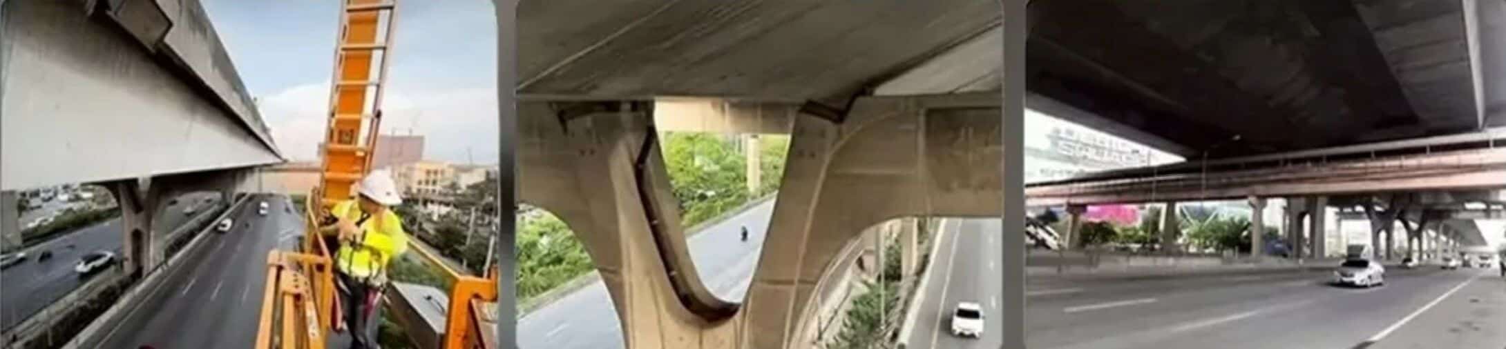 Concrete chaos: Maniac hurls slab from Bangkok's Bang Na bridge | News by Thaiger