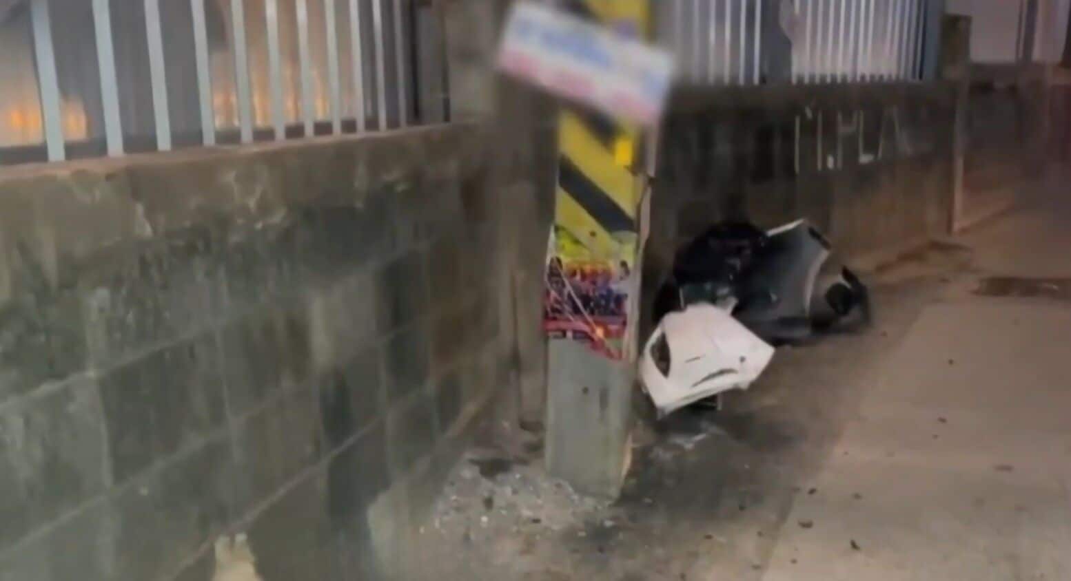 Pattaya driver vanishes after brutal crash, leaving car wrecked | News by Thaiger