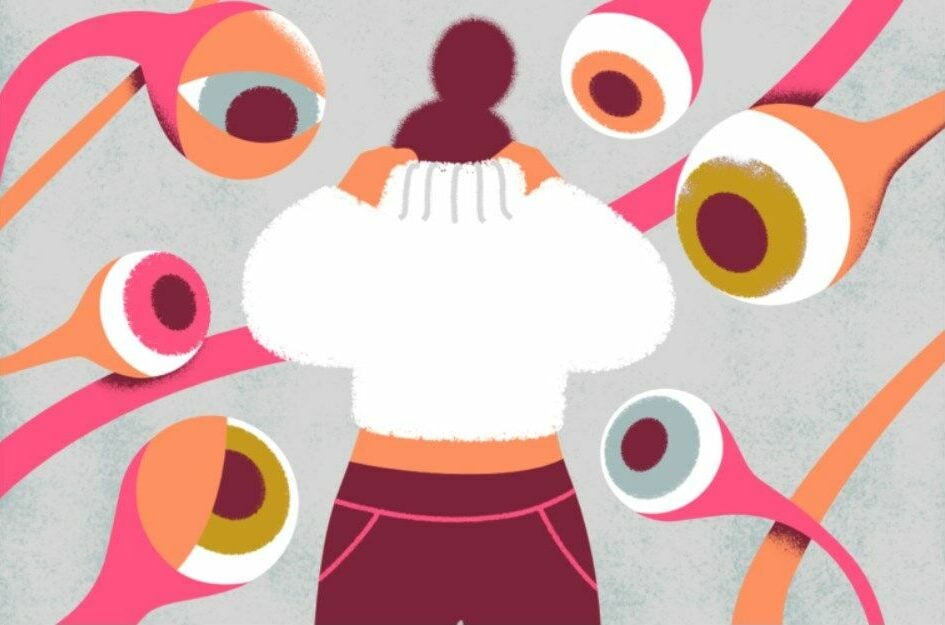 A beautiful image taken from the Lazy Women article drawn by Nóra Toth