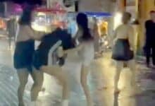 Thai women’s early morning fight rocks Pattaya’s Walking Street