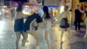 Thai women’s early morning fight rocks Pattaya’s Walking Street