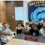 Pattaya police bust illegal gambling ring, 10 arrested