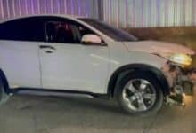Pattaya driver vanishes after brutal crash, leaving car wrecked