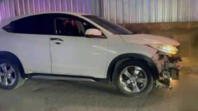 Pattaya driver vanishes after brutal crash, leaving car wrecked