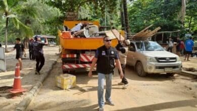 Illegal beach bars bulldozed in Phuket tourist crackdown