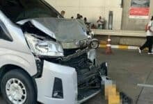 Runaway van slams into 4 taxis outside Phuket Airport