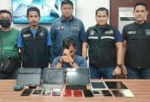 Phuket thief busted with 18 stolen gadgets including smartphones