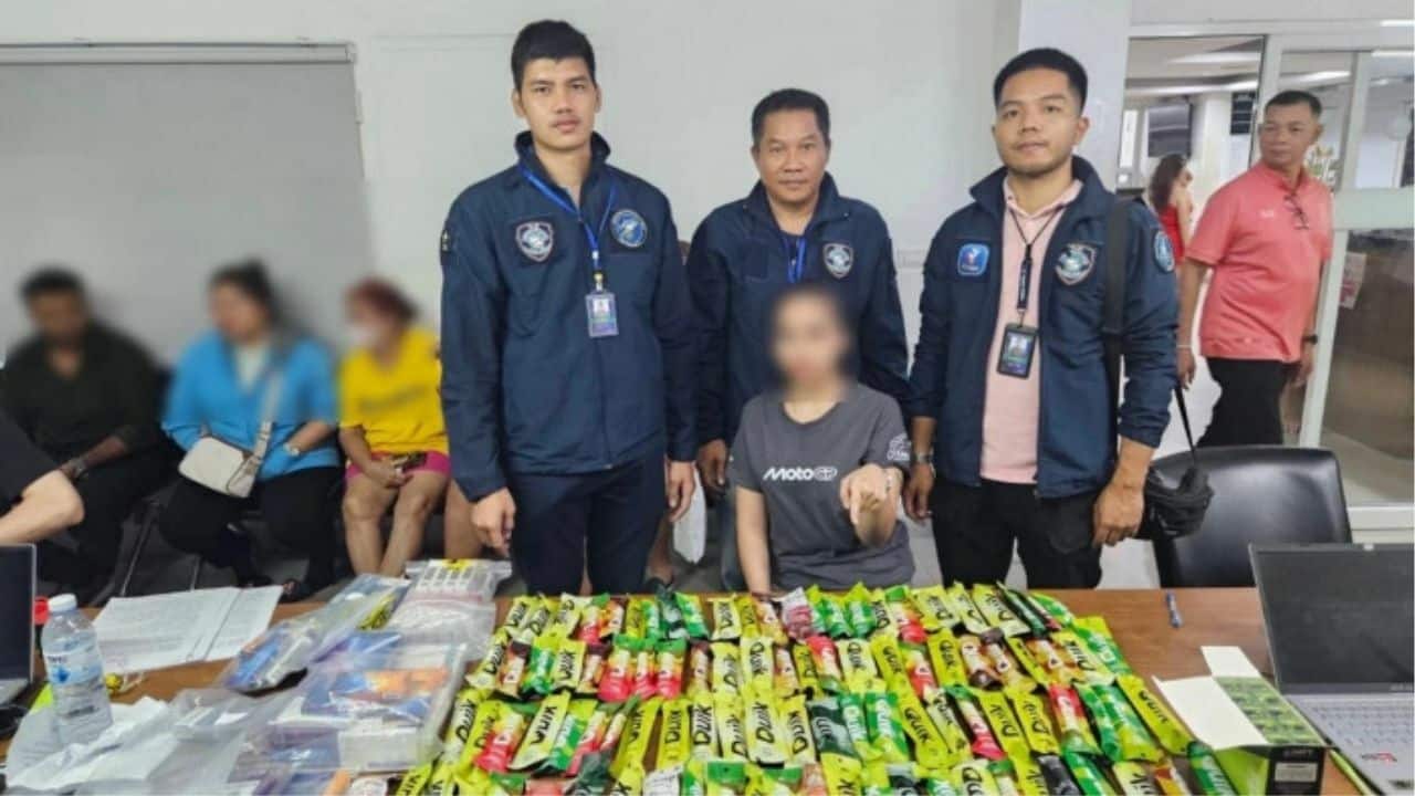Vape and cig racket busted at Pattaya weed shop