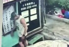 Aussie drunk smashes rescue booth in Pattaya, caught on CCTV