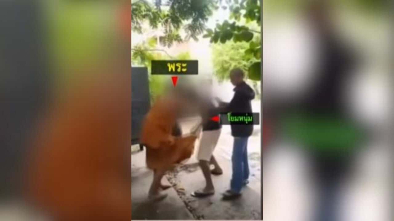 Udon Thani temple funeral turns violent as monk and man fight (video)