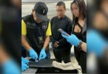 Brazilian duo caught with 22 million baht cocaine at Bangkok airport