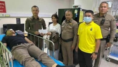 Thai cops injured chasing rogue bike in Pattaya
