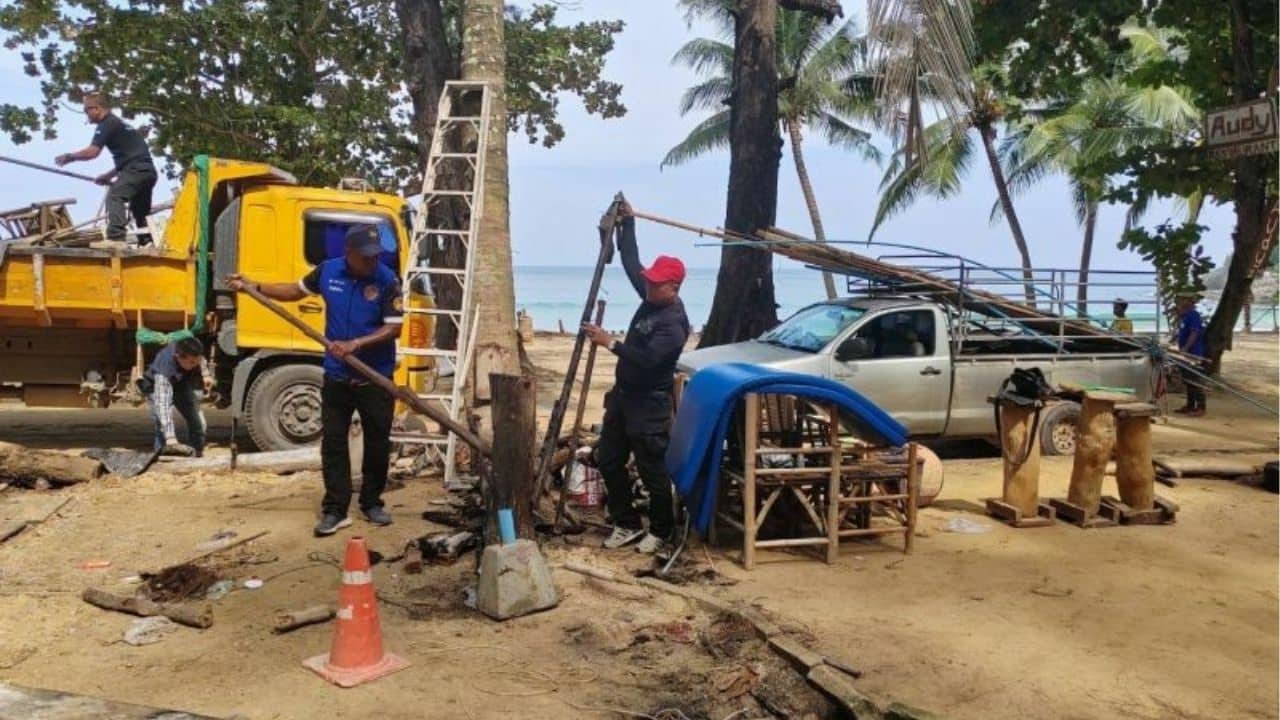 Phuket reclaims Surin Beach from illegal occupiers