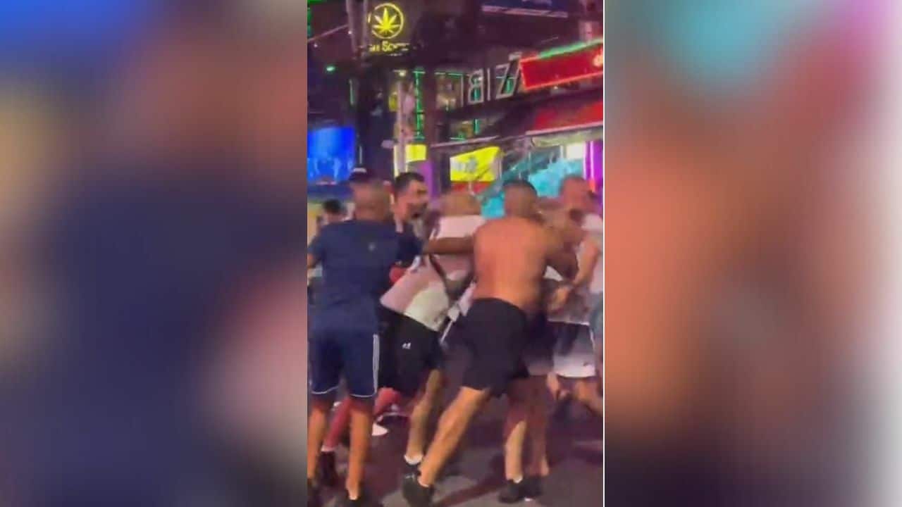 Another brawl on Soi Bangla: Drunk tourists throw punches