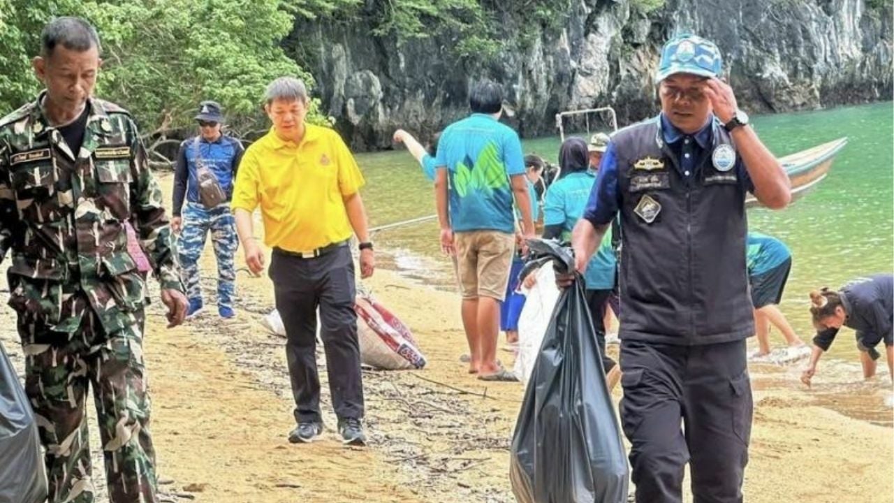 Krabi locals team up to tackle marine waste in coastal cleanup