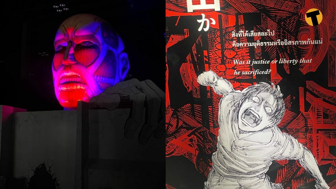 Thailand-only zone featuring a four-metre Titan head at the exhibition