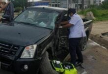 Woman killed, man injured in Phuket pickup truck crash