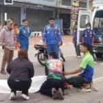 Elderly couple hit by pickup truck in Kanchanaburi collision