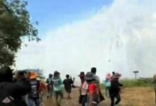 Homemade rocket explosion causes panic at Thai festival (video)