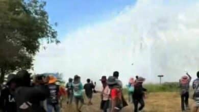 Homemade rocket explosion causes panic at Thai festival (video)
