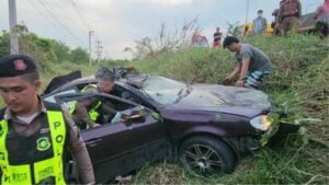 Fake licence plate leads to car crash in Ayutthaya chase