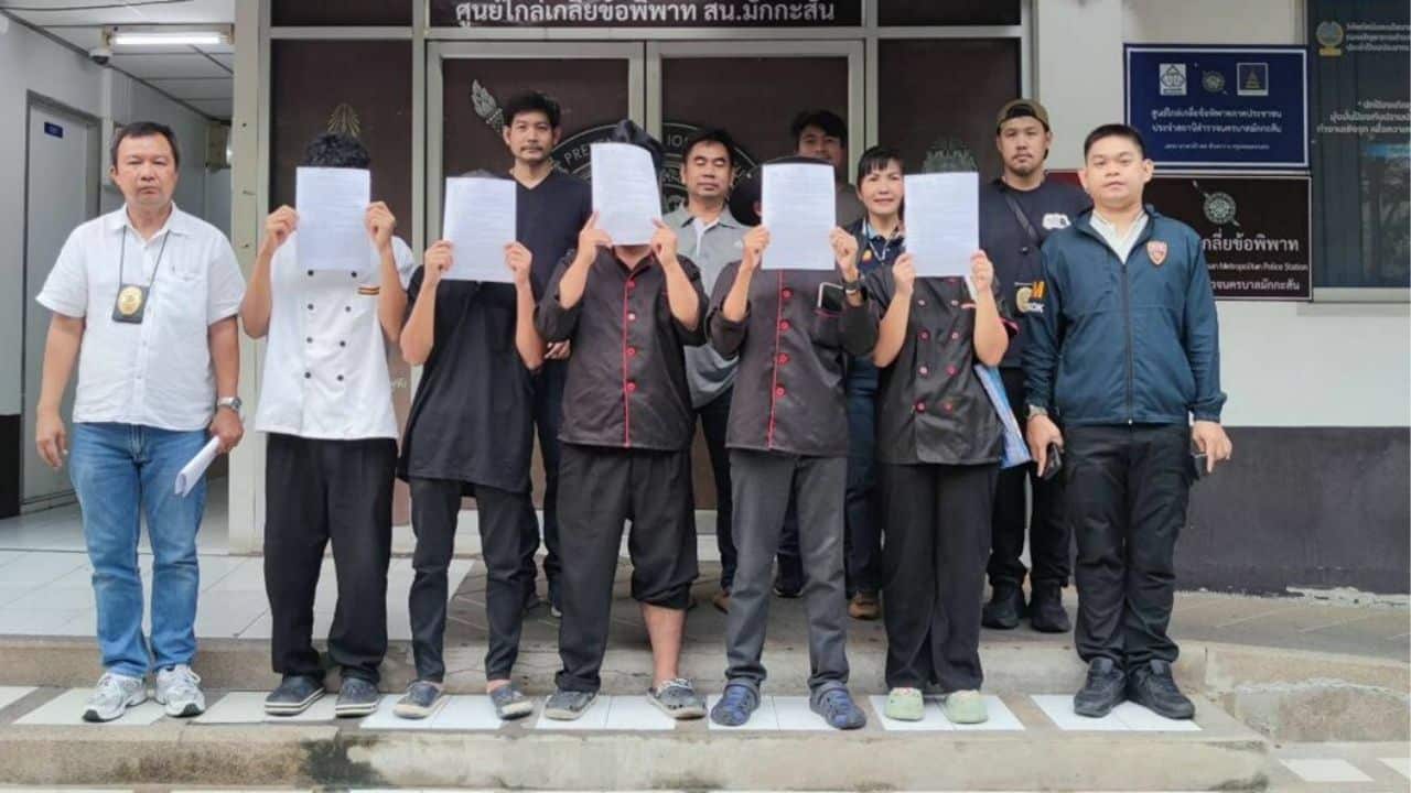 Five Myanmar nationals arrested for illegal work in Bangkok market