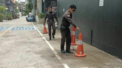 Cone, not forgotten! Pattaya clamps down on parking space hogs