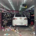 Car crashes into Suphan Buri supermarket, injuring two
