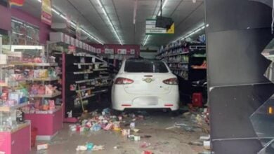 Car crashes into Suphan Buri supermarket, injuring two