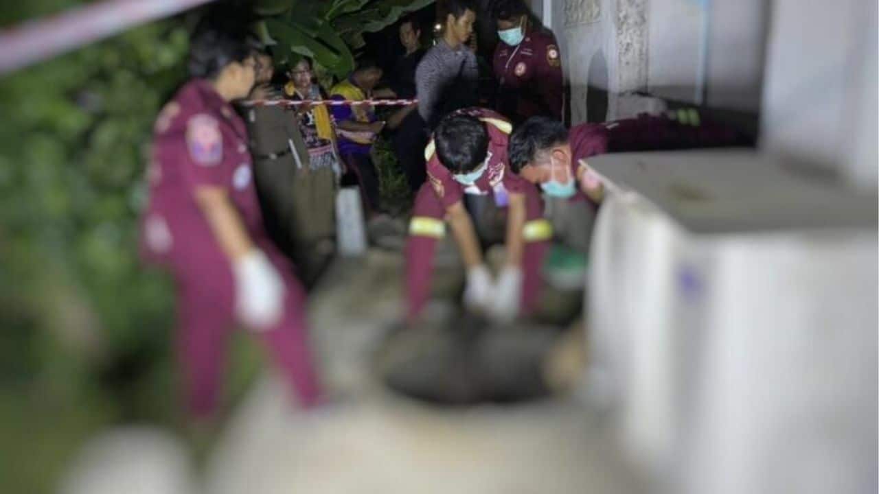 Tragic accident: Woman falls into septic tank in Phitsanulok