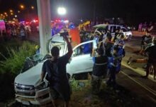 Tragic accident in Kanchanaburi claims lives after tyre blowout
