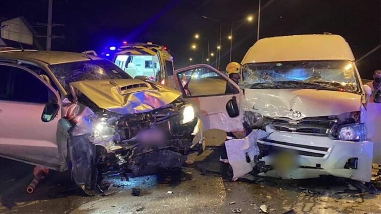 Chumphon highway crash leaves many injured amid roadwork confusion