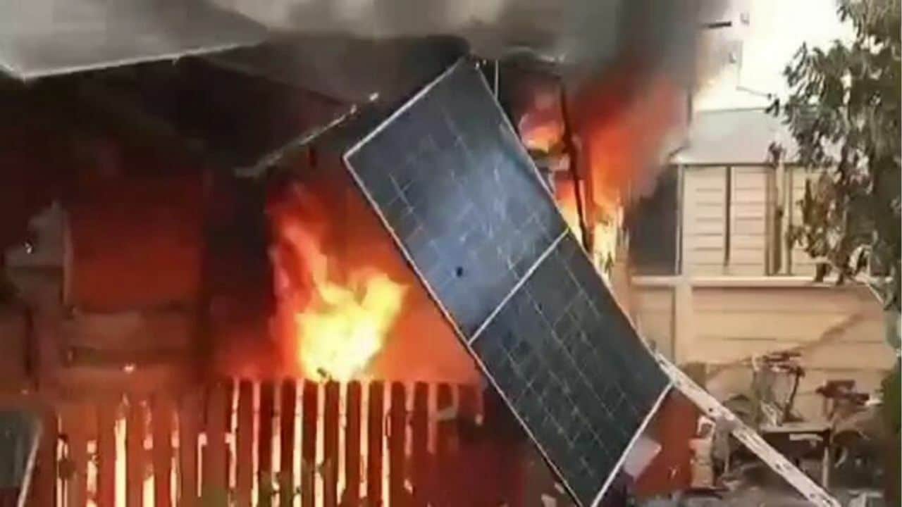 Fire devastates solar battery storage in Ayutthaya home