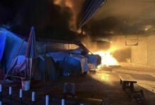 Fire at Rong Kluea Market damages warehouse and shops
