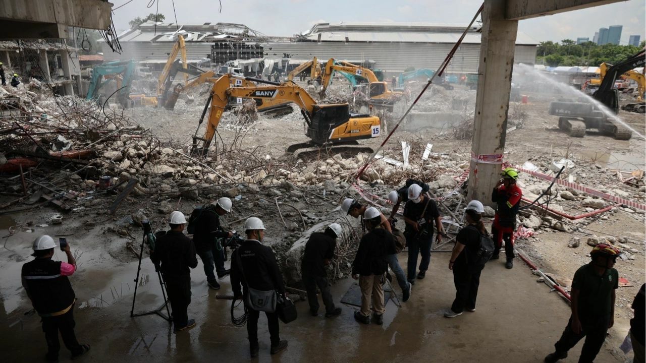 Bangkok building collapse: 13 still missing, search continues