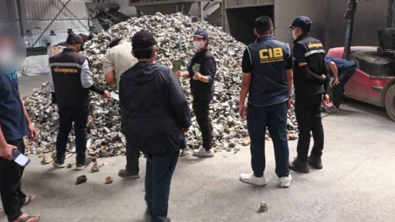Chon Buri police seize 1,600 tonnes of illegal e-waste in raid