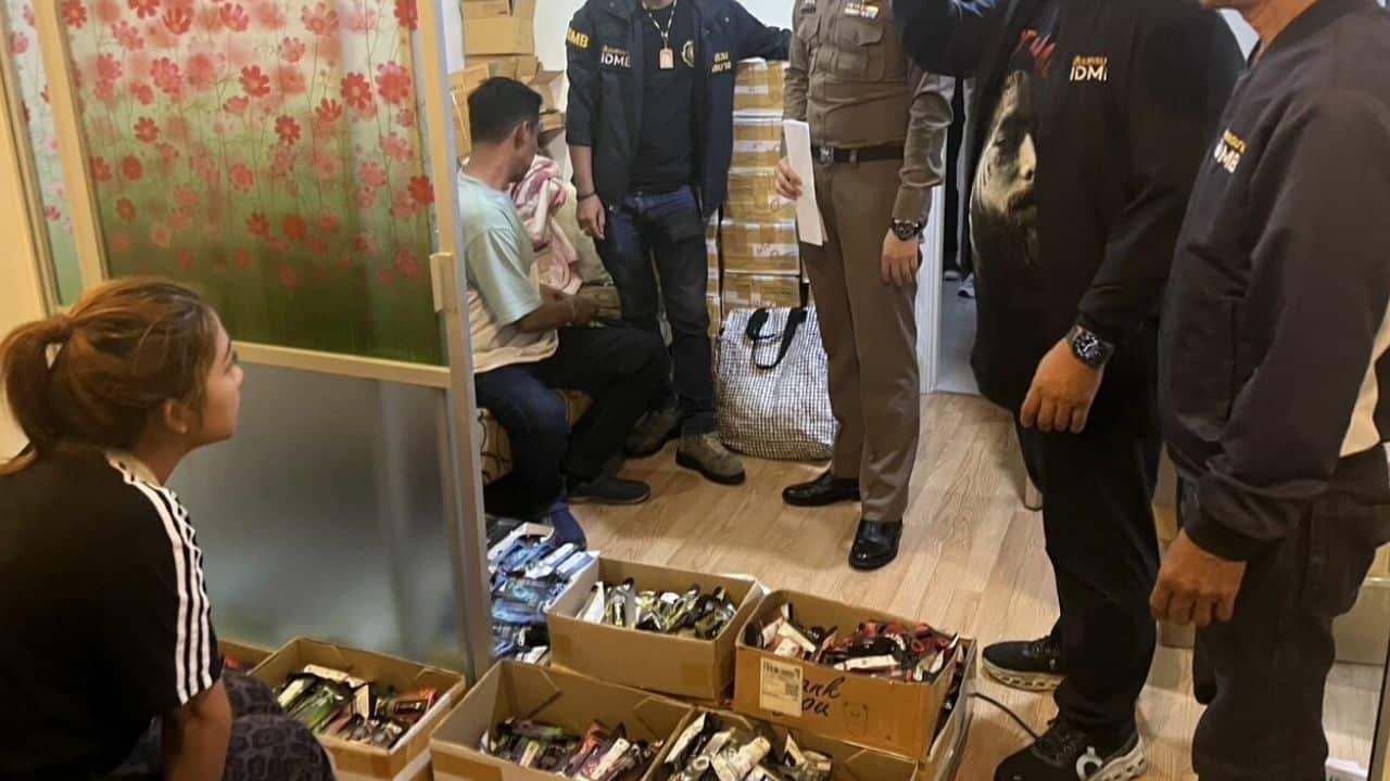 Bangkok condo raid uncovers 6,596 illegal e-cigarettes