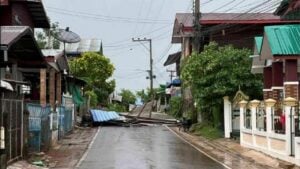 Hailstorm wreaks havoc in Udon Thani, leaving homes damaged