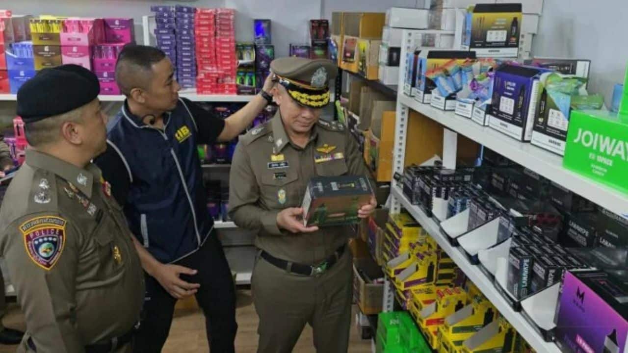 Major e-cigarette dealer in Thailand caught, 50 million baht assets seized