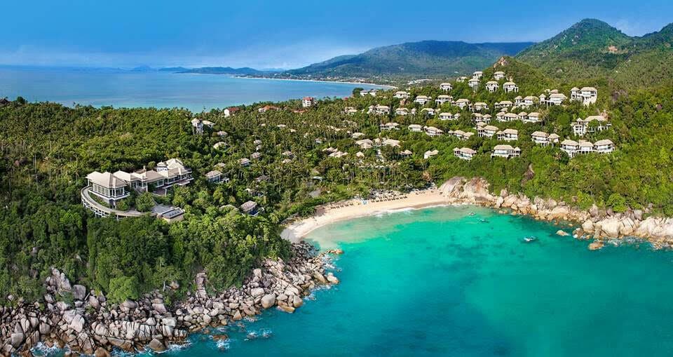 The 88 pool villas at Banyan Tree Samui are nestled into a verdant 38-acre property on Koh Samui.