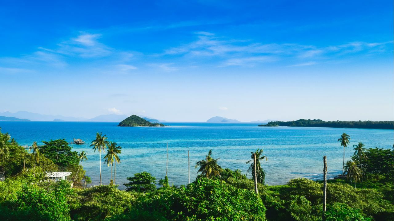 A view of the sea from Koh Mak, seemingly more tourists are seeking the more remote experiences that the islands provide