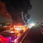 Last night’s Bangkok furniture factory fire rages on