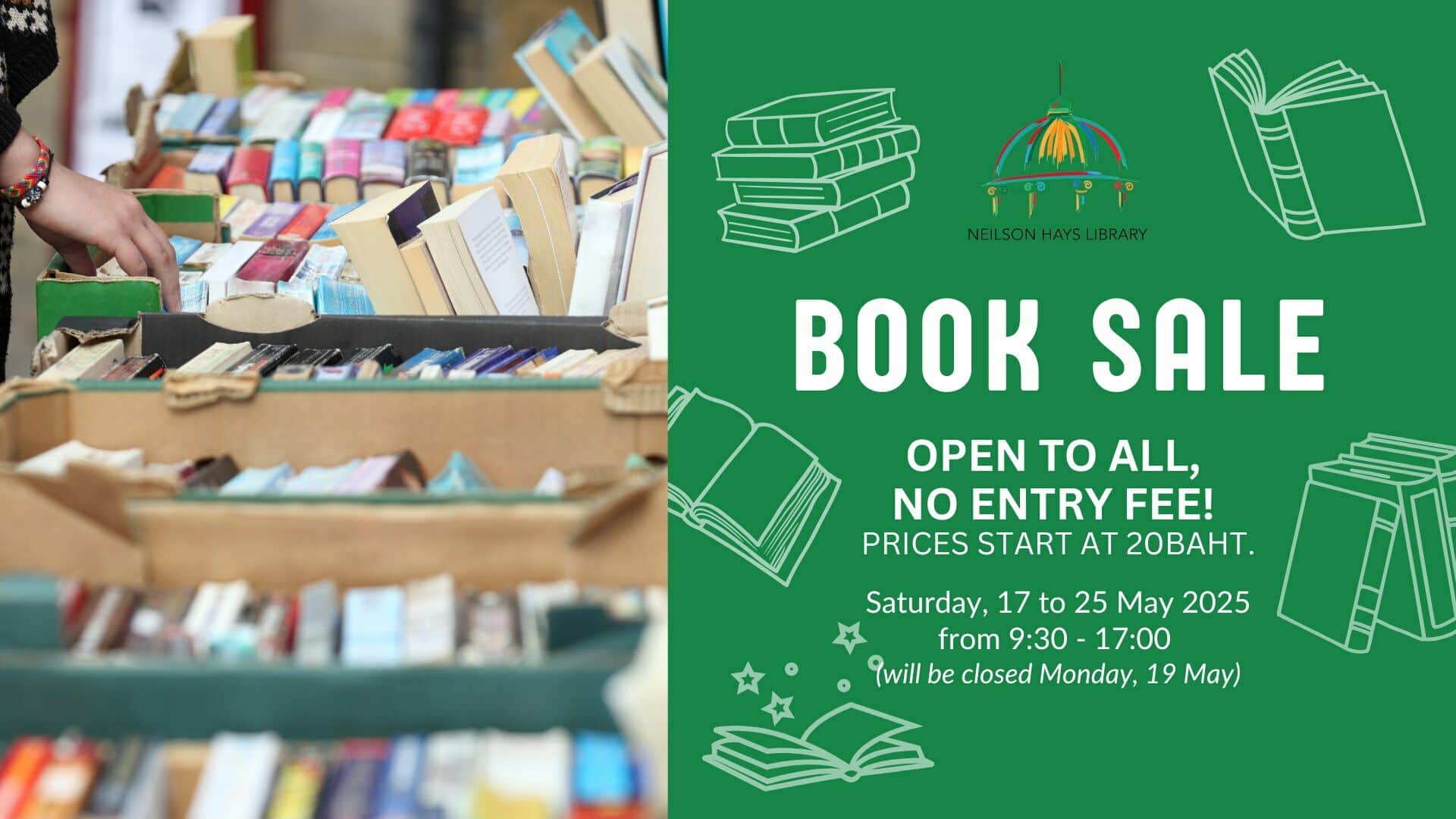 Neilson Hays Library Book Sale Bangkok