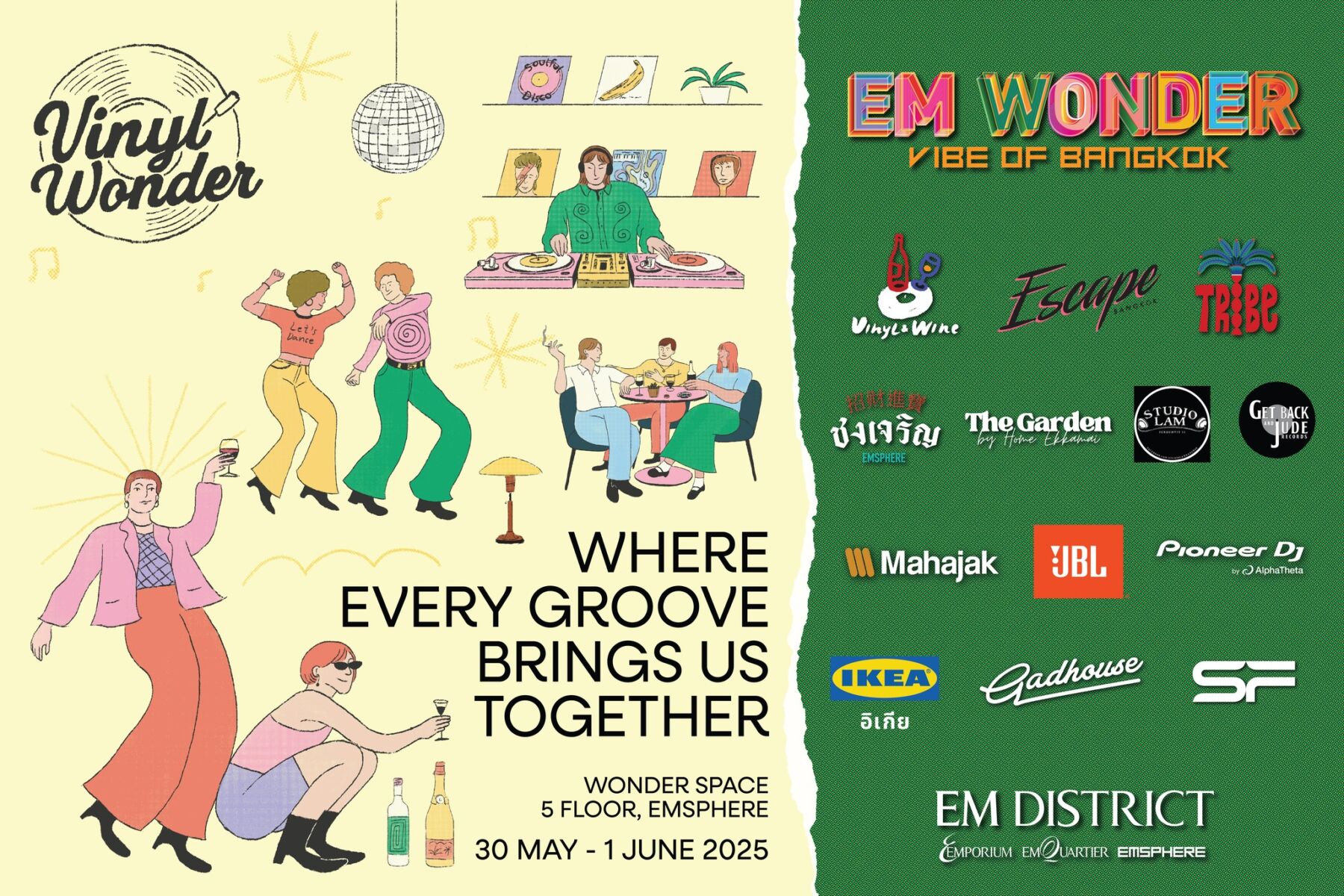 Vinyl Wonder at EM WONDER, one of the best things to do in Bangkok